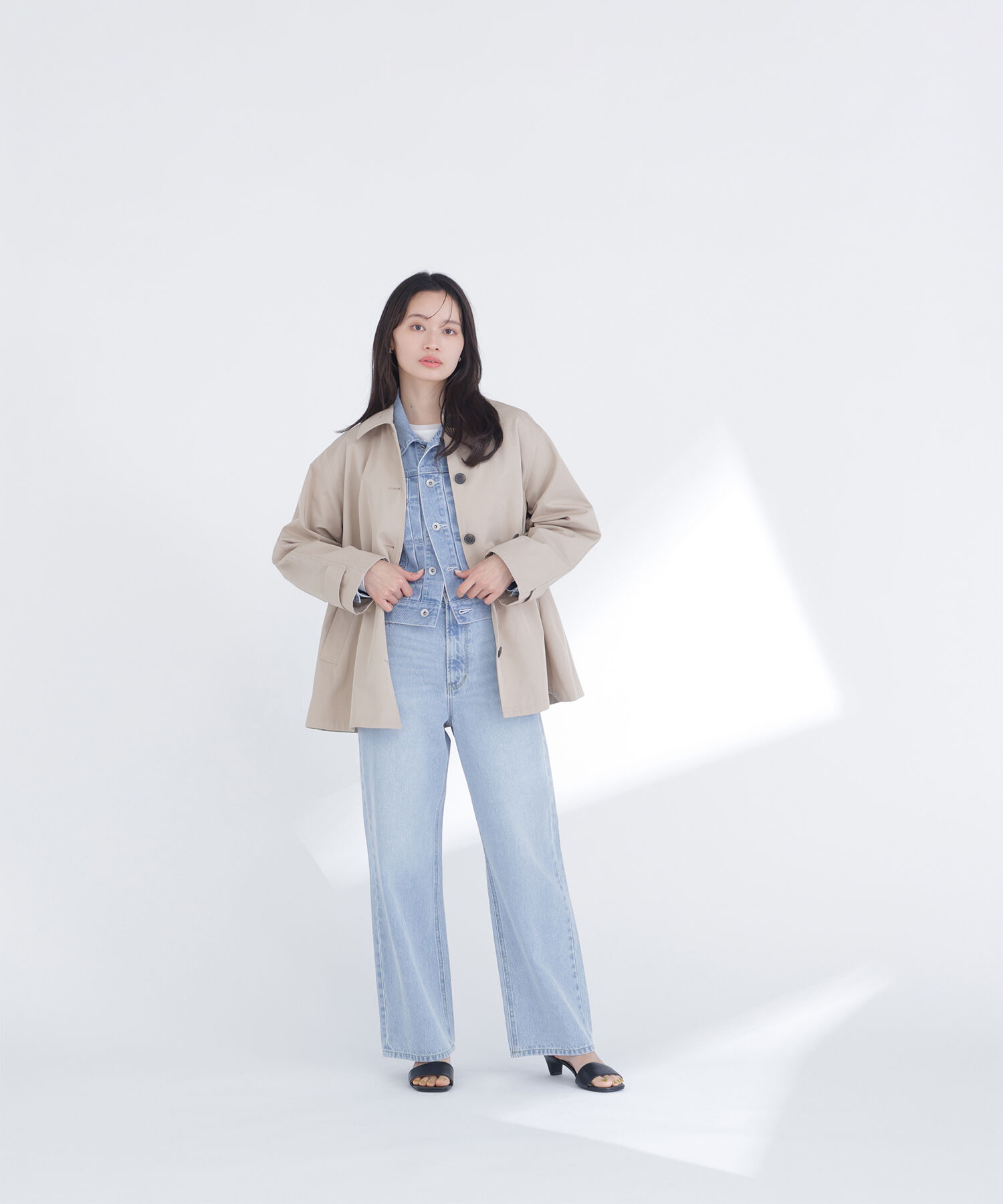  「ワイドストレートデニムパンツ」|その他|