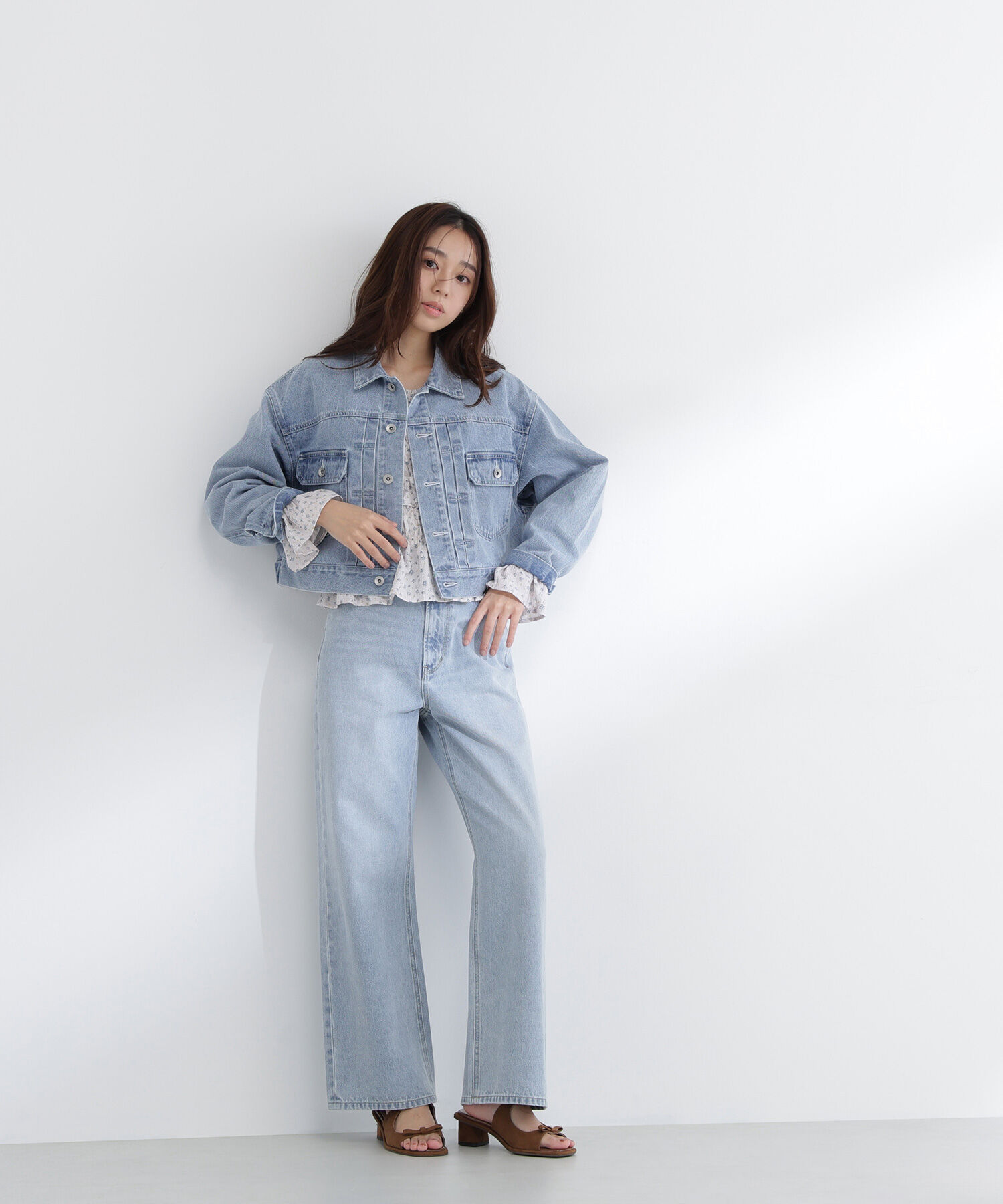  「ワイドストレートデニムパンツ」|その他|