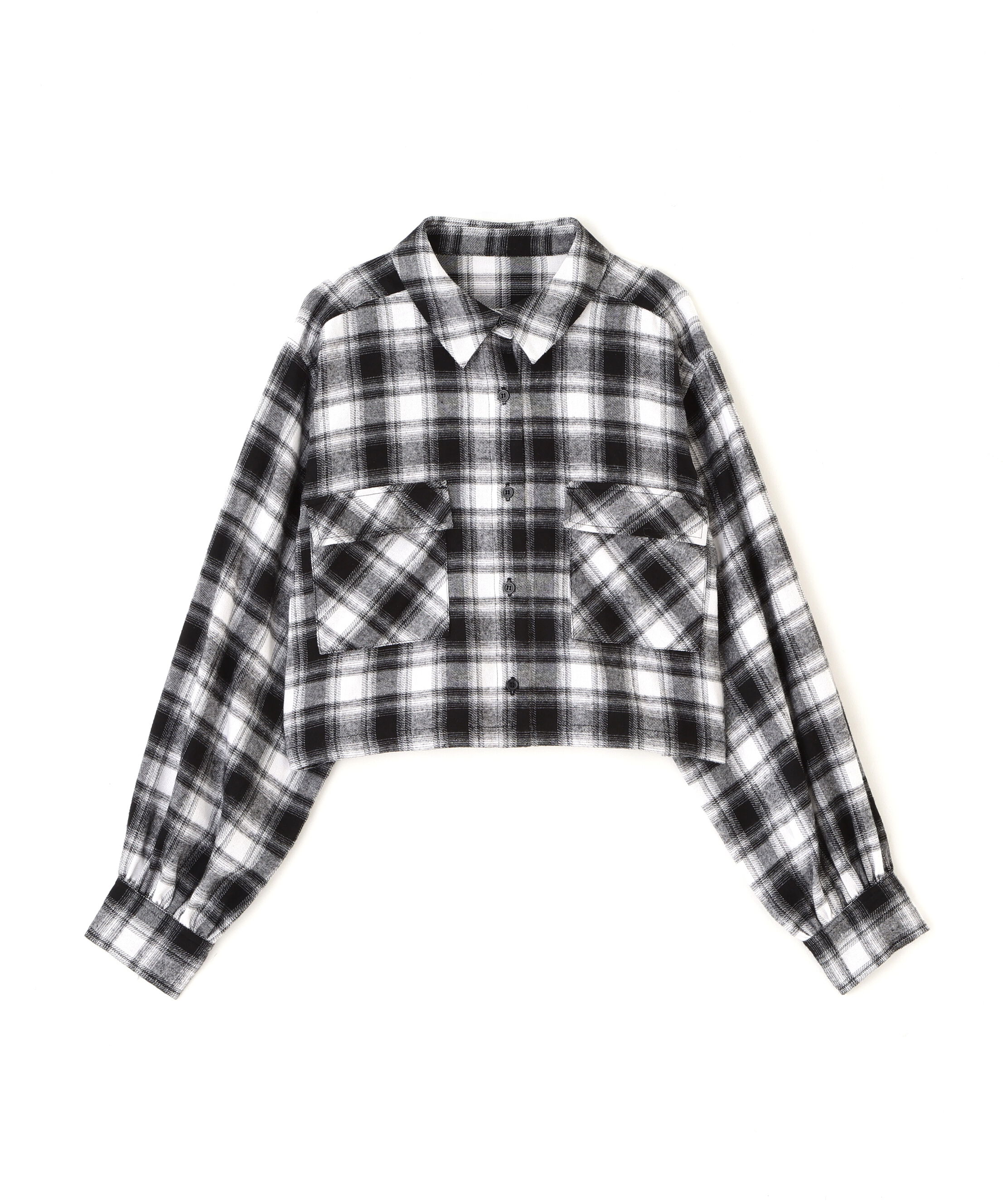  「ビッグポケットショート丈シャツ」|シャツ・ブラウス|