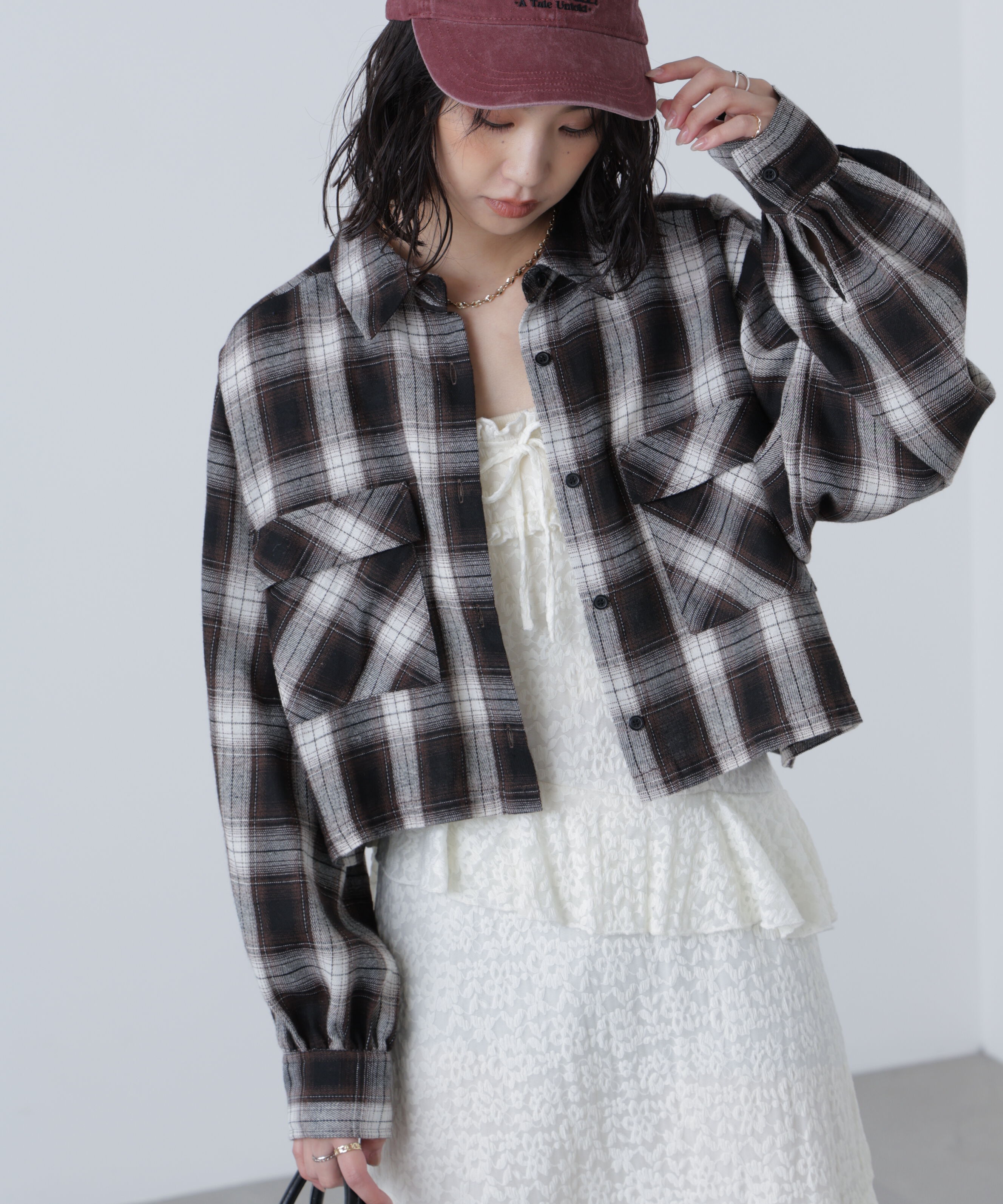  「ビッグポケットショート丈シャツ」|シャツ・ブラウス|