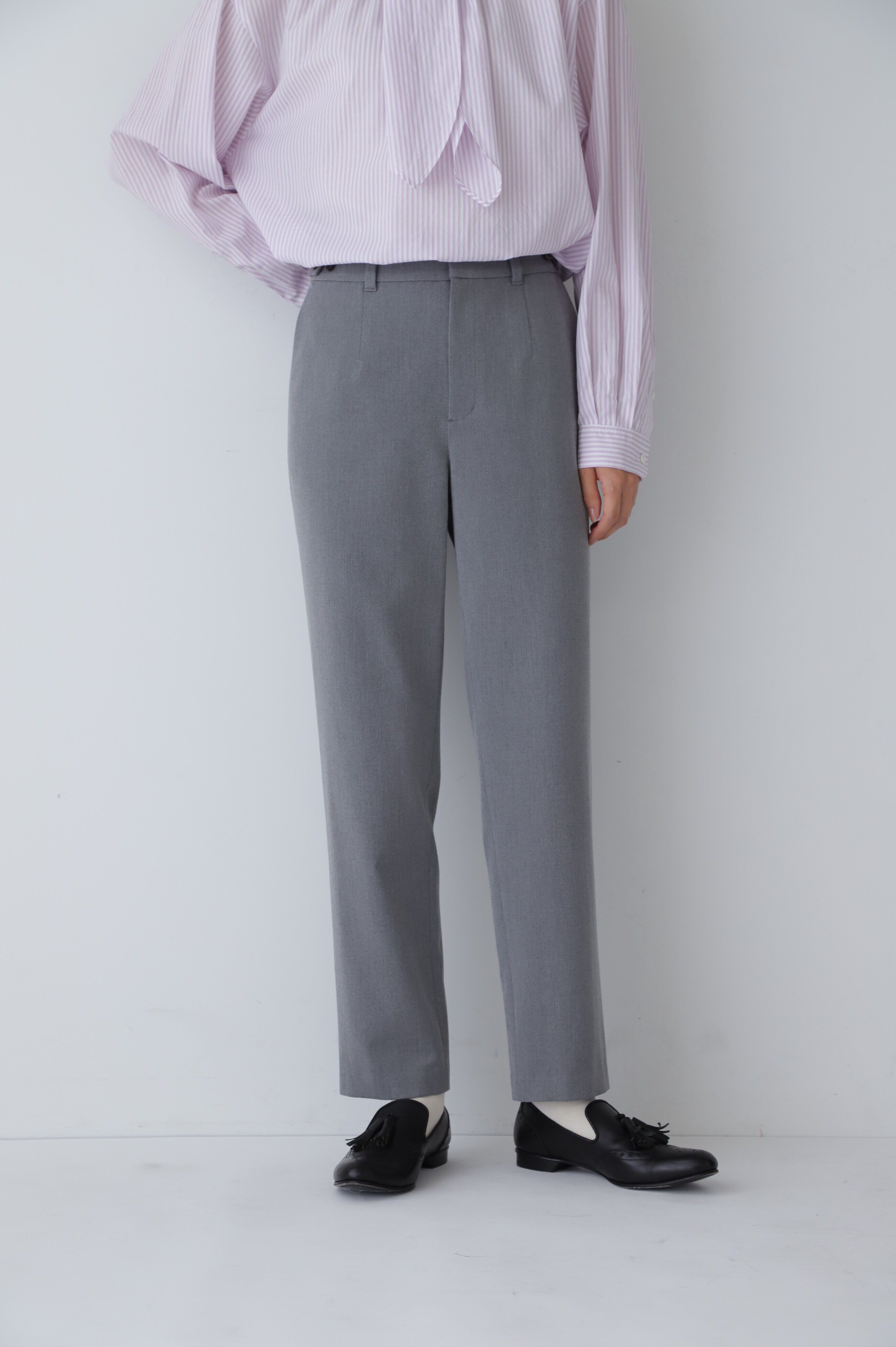  「◆ツイル起毛ストレッチパンツ」|その他|TOPグレー