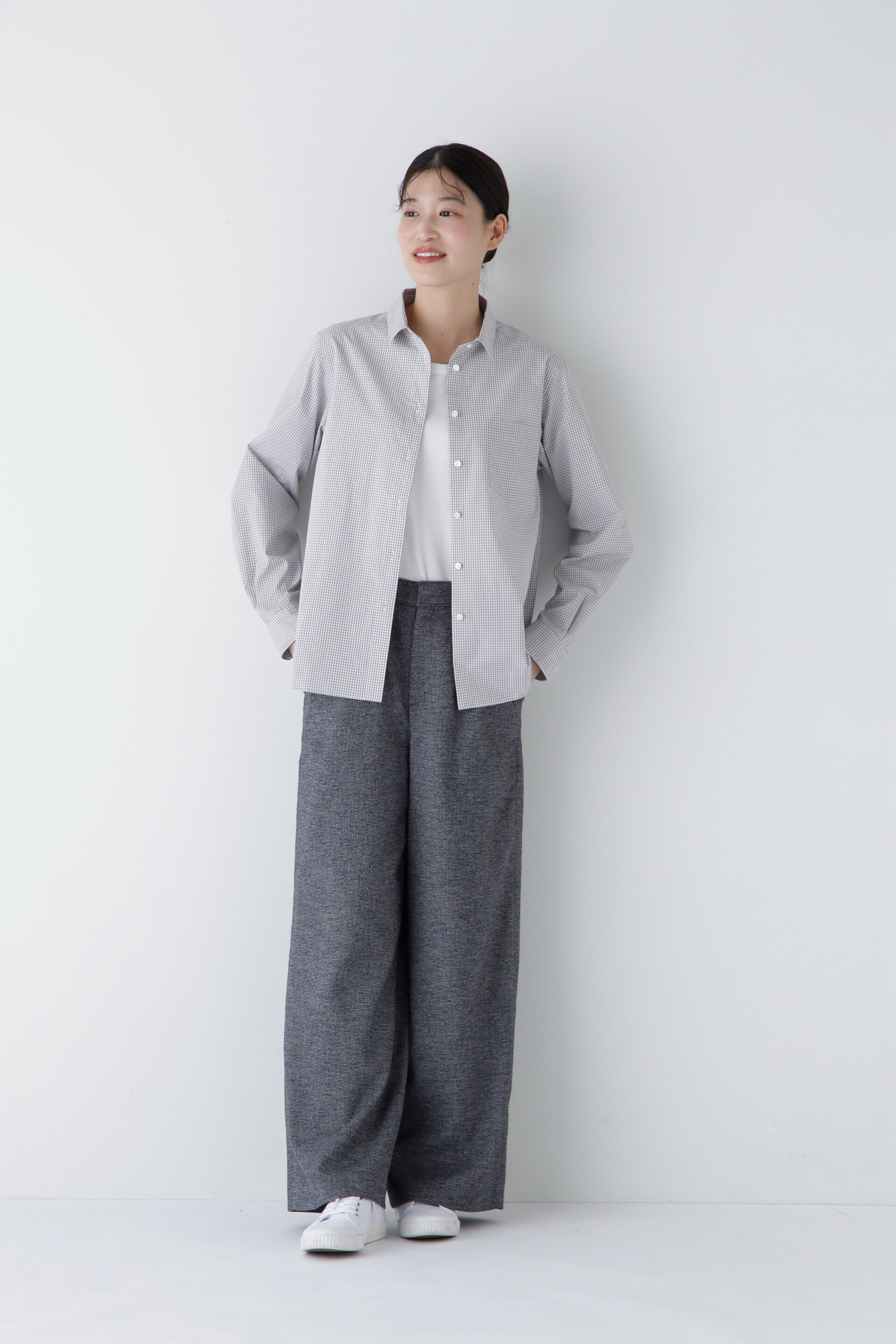  「◆リングミックスツィードセミワイドパンツ」|その他|