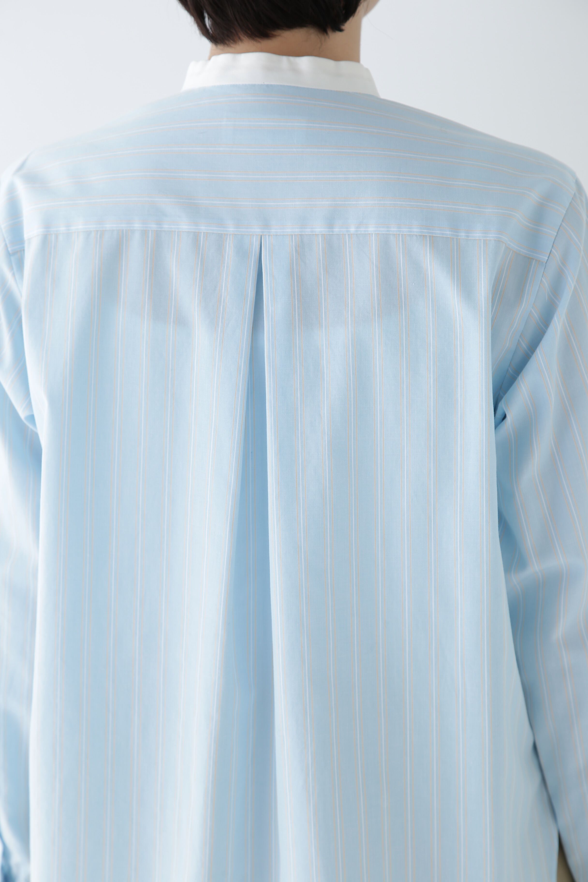  「◆コットンドビーストライプクレリックシャツ」|シャツ・ブラウス|