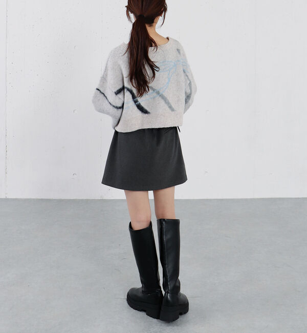 archives「リボンジャガードショートニットプルオーバー」|ニット・セーター|