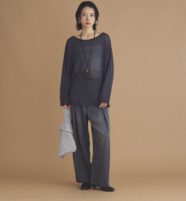 Doux archives「ペーパーヤーンプルオーバー」|ニット・セーター|