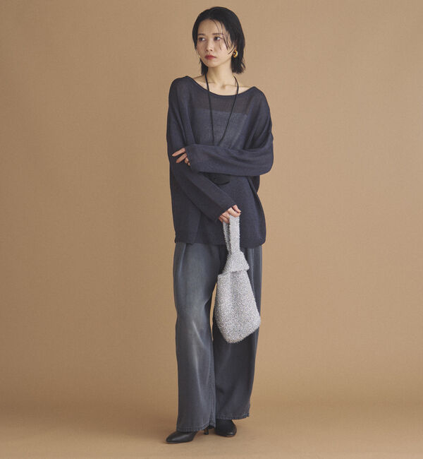 Doux archives「ペーパーヤーンプルオーバー」|ニット・セーター|