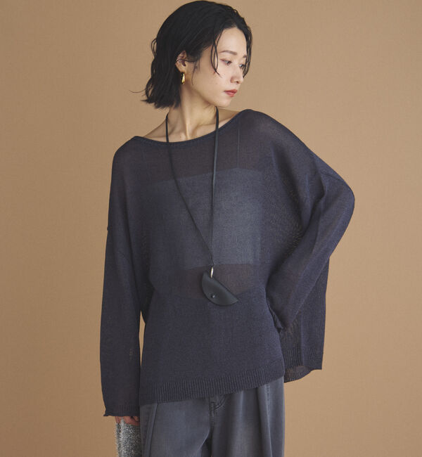 Doux archives「ペーパーヤーンプルオーバー」|ニット・セーター|