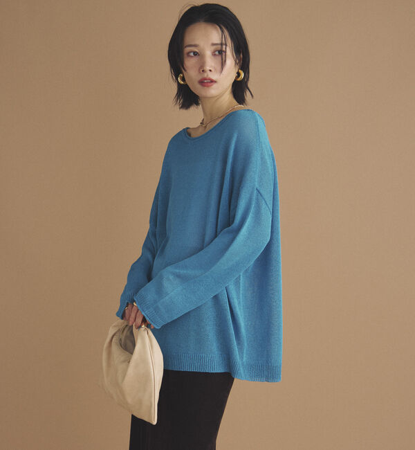 Doux archives「ペーパーヤーンプルオーバー」|ニット・セーター|