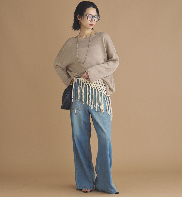 Doux archives「ペーパーヤーンプルオーバー」|ニット・セーター|