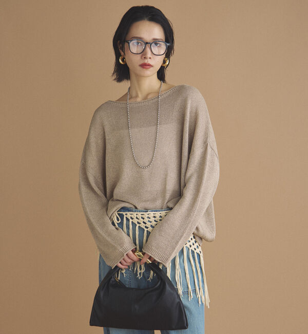 Doux archives「ペーパーヤーンプルオーバー」|ニット・セーター|