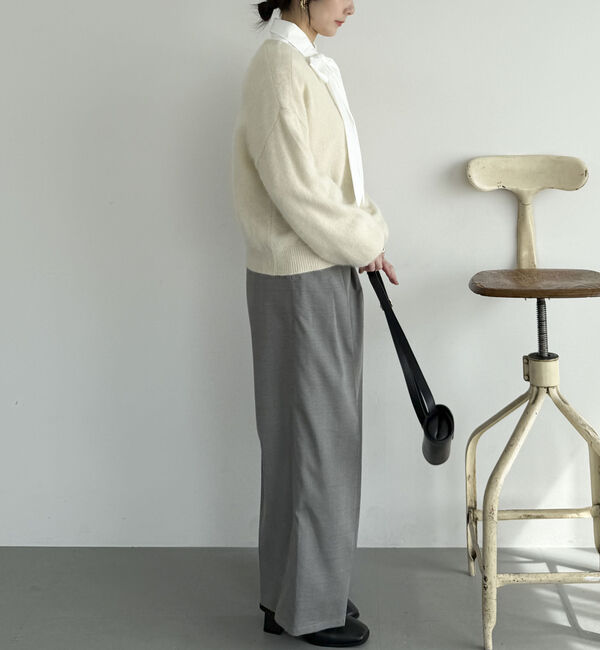Doux archives「【ラクーンＭＩＸ】ファーニットボートネックプルオーバー」|ニット・セーター|