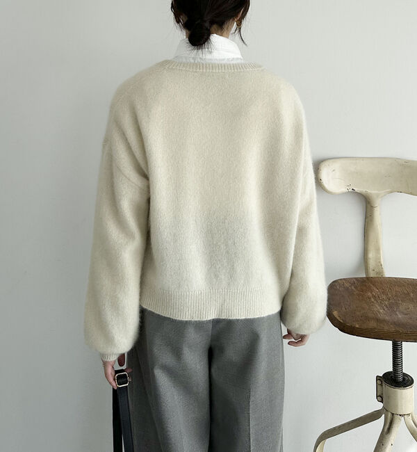 Doux archives「【ラクーンＭＩＸ】ファーニットボートネックプルオーバー」|ニット・セーター|