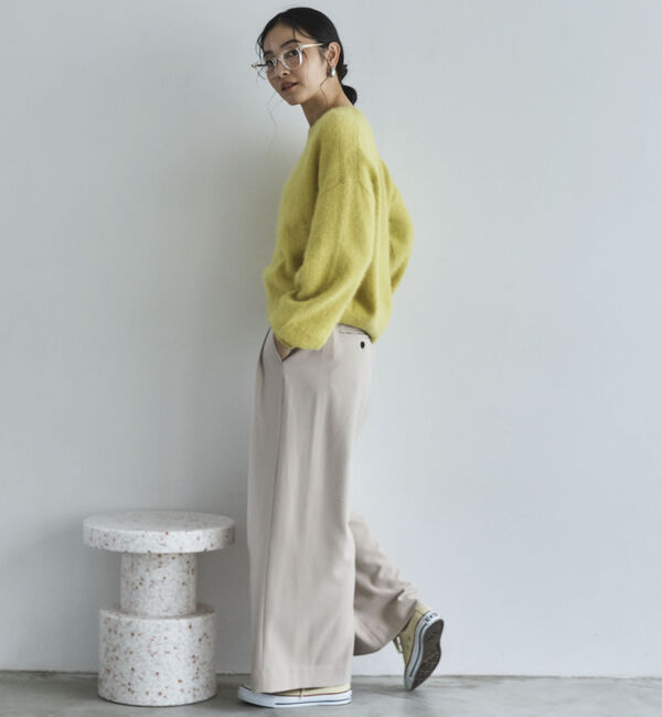 Doux archives「【ラクーンＭＩＸ】ファーニットボートネックプルオーバー」|ニット・セーター|