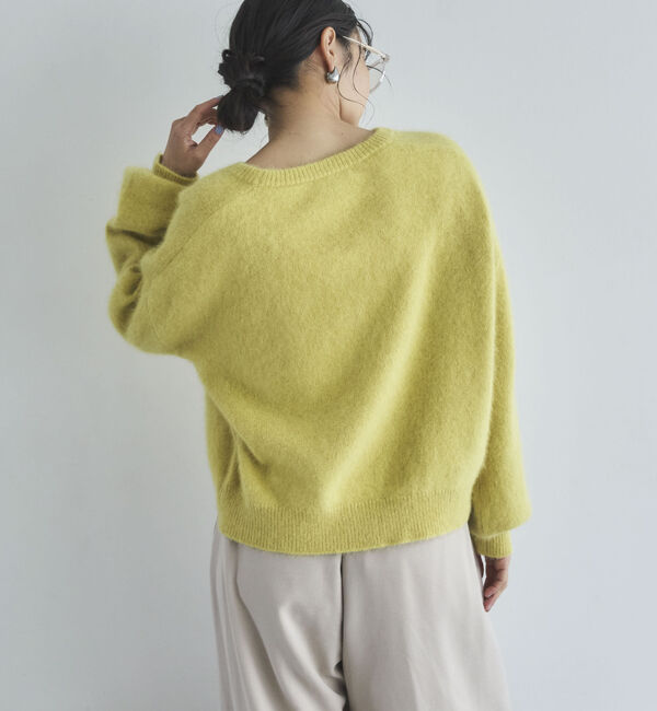 Doux archives「【ラクーンＭＩＸ】ファーニットボートネックプルオーバー」|ニット・セーター|