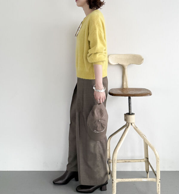 Doux archives「【ラクーンＭＩＸ】ファーニットボートネックプルオーバー」|ニット・セーター|