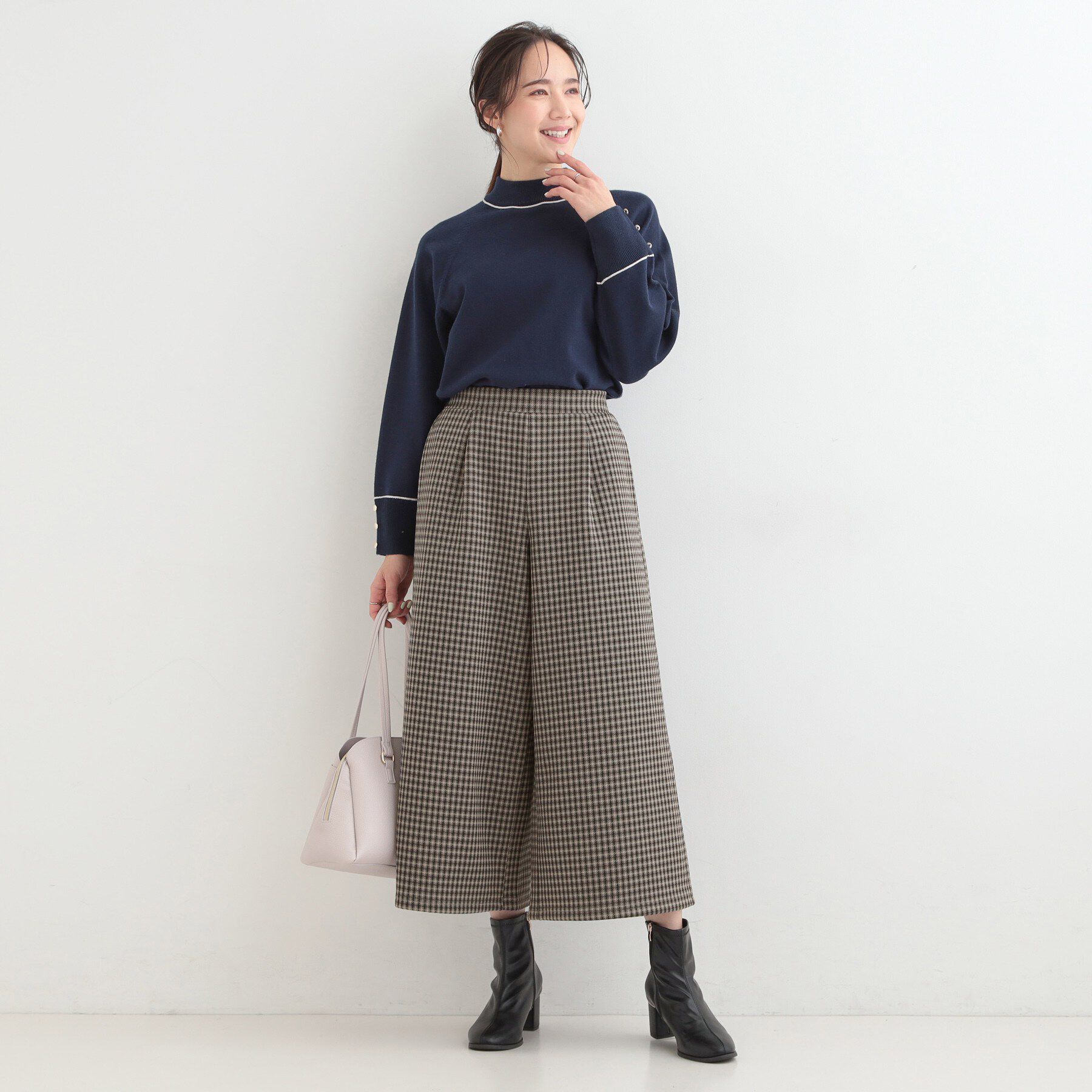 SHOO･LA･RUE「【洗濯機可/S-LL/あったか】体型カバーにも 裏起毛ガウチョパンツ」|その他|