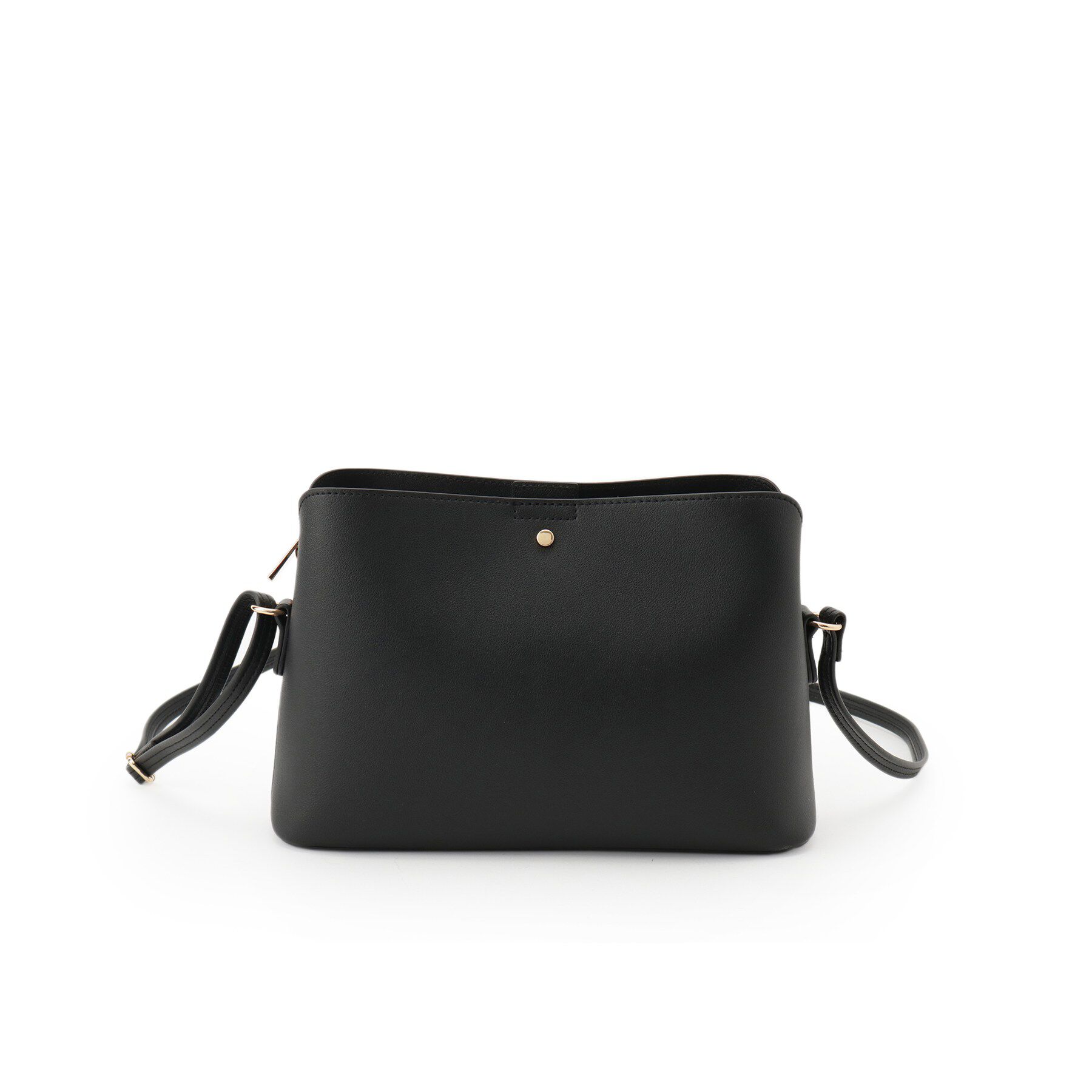 SHOO･LA･RUE「一枚革風3層ショルダーバッグ」|ショルダー・メッセンジャー|