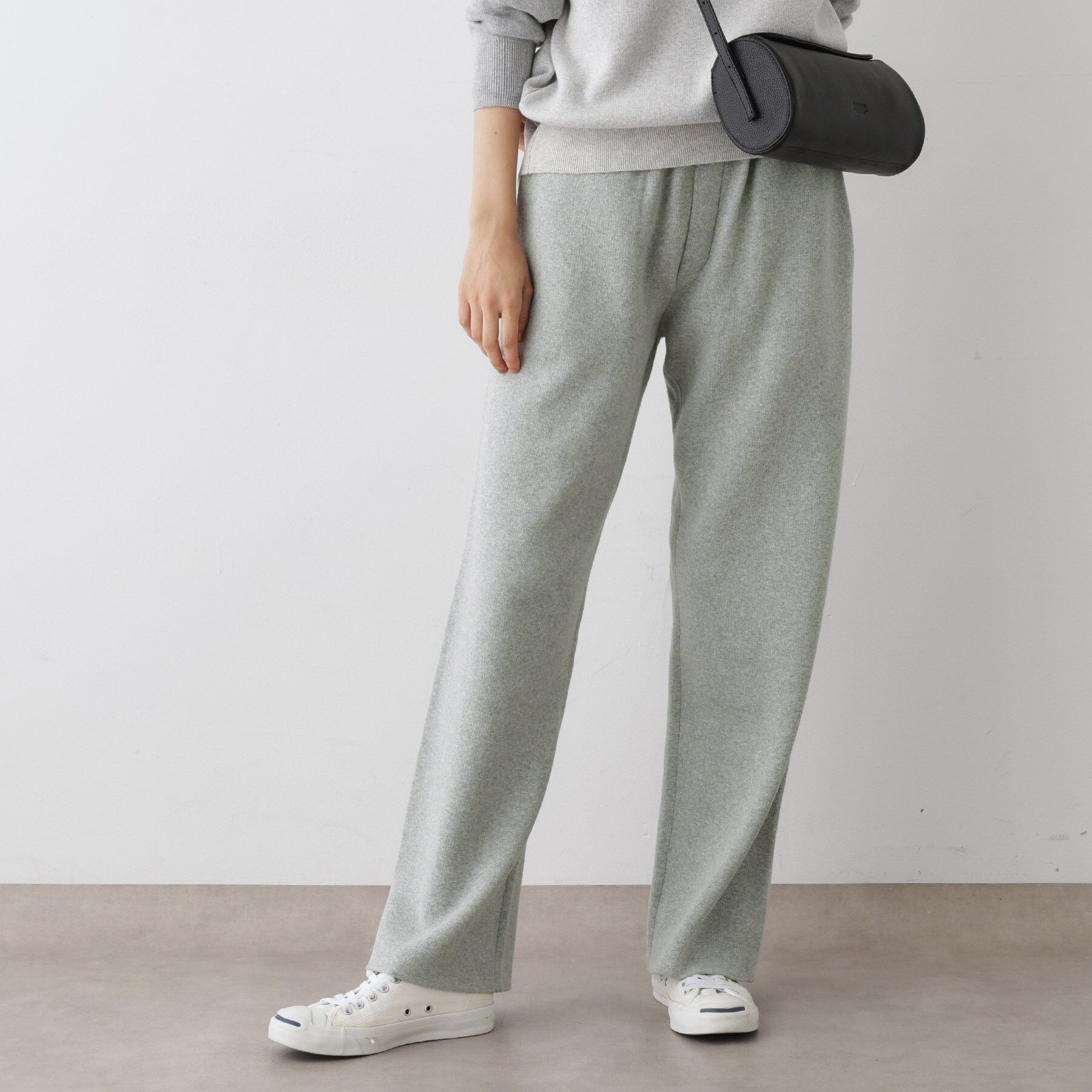 Dessin「【ウエストゴム／洗える】コットンニットリラクシーパンツ」|その他|