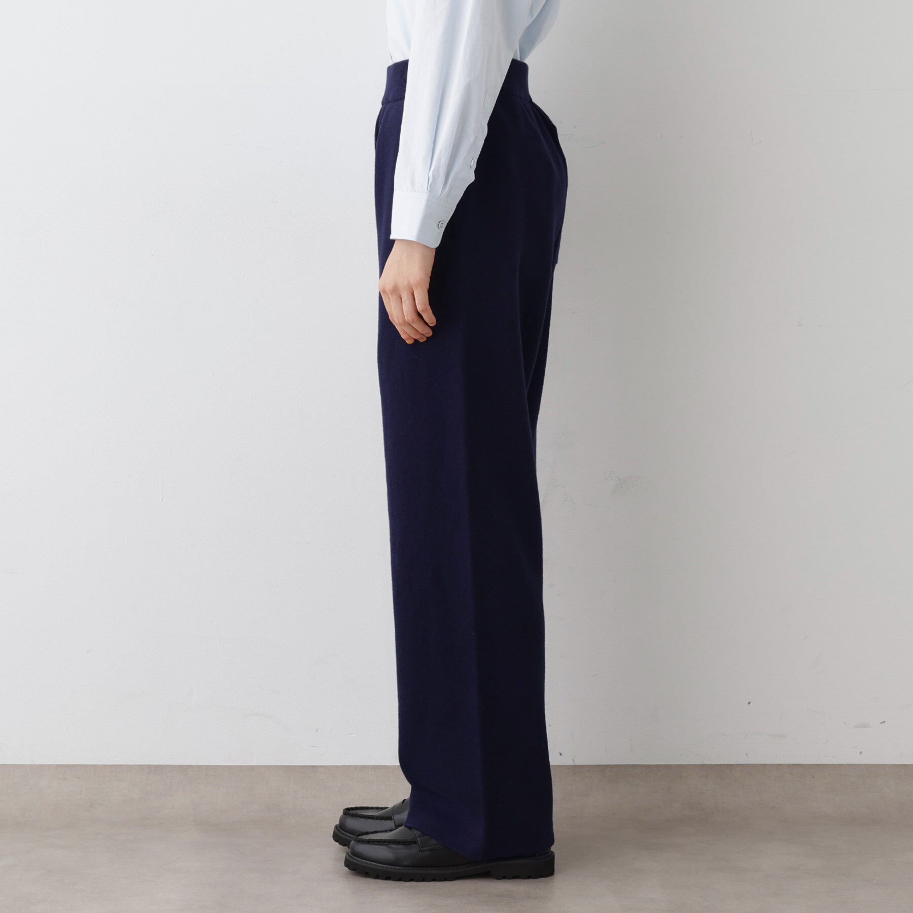 Dessin「【ウエストゴム／洗える】コットンニットリラクシーパンツ」|その他|