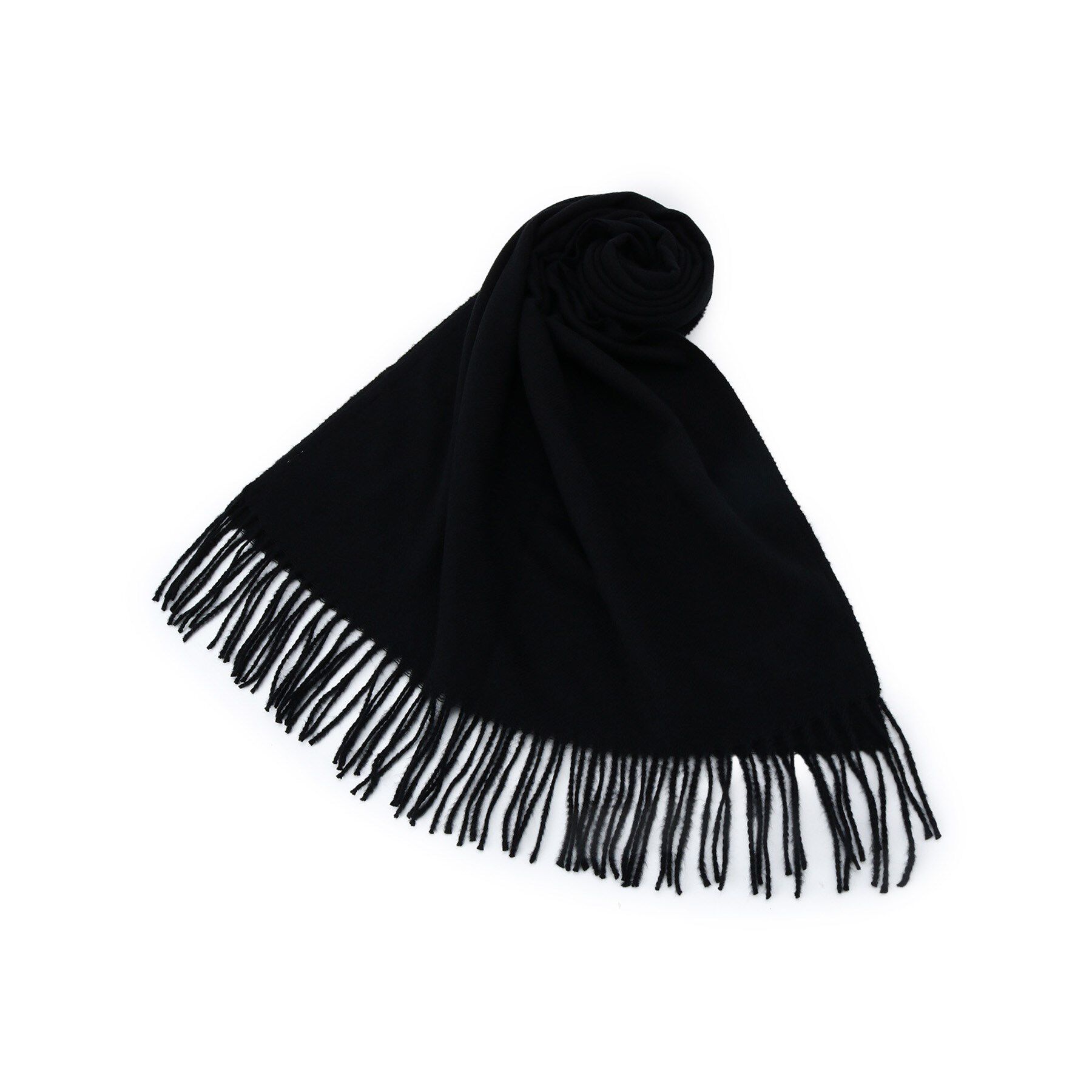 ITS&rsquo;DEMO「【8色／洗濯可】クリーミータッチ60幅無地ストール」|ストール|ブラック(019)