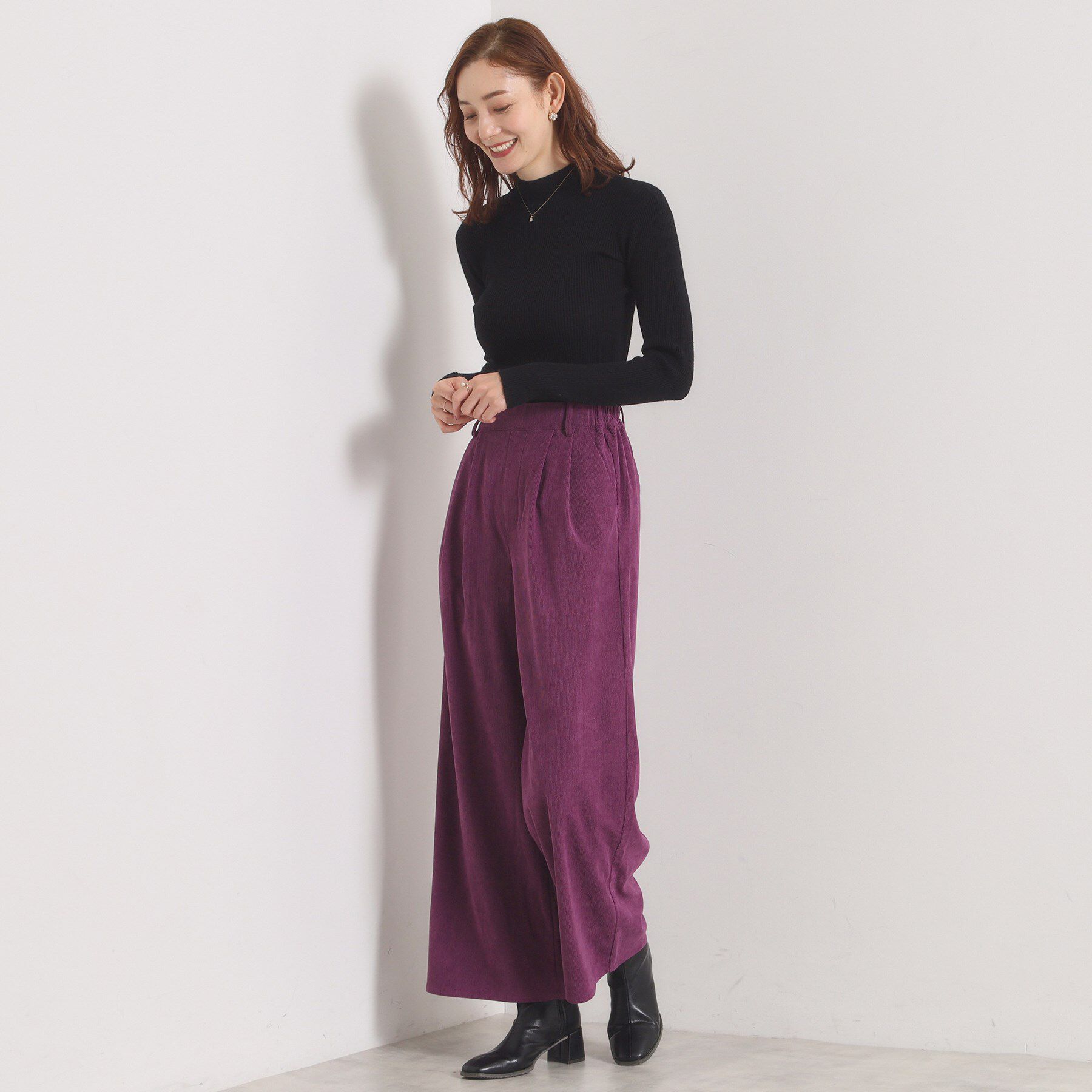 ITS&rsquo;DEMO「【洗濯機OK／ウエストゴム】コーデュロイワイドパンツ」|その他|