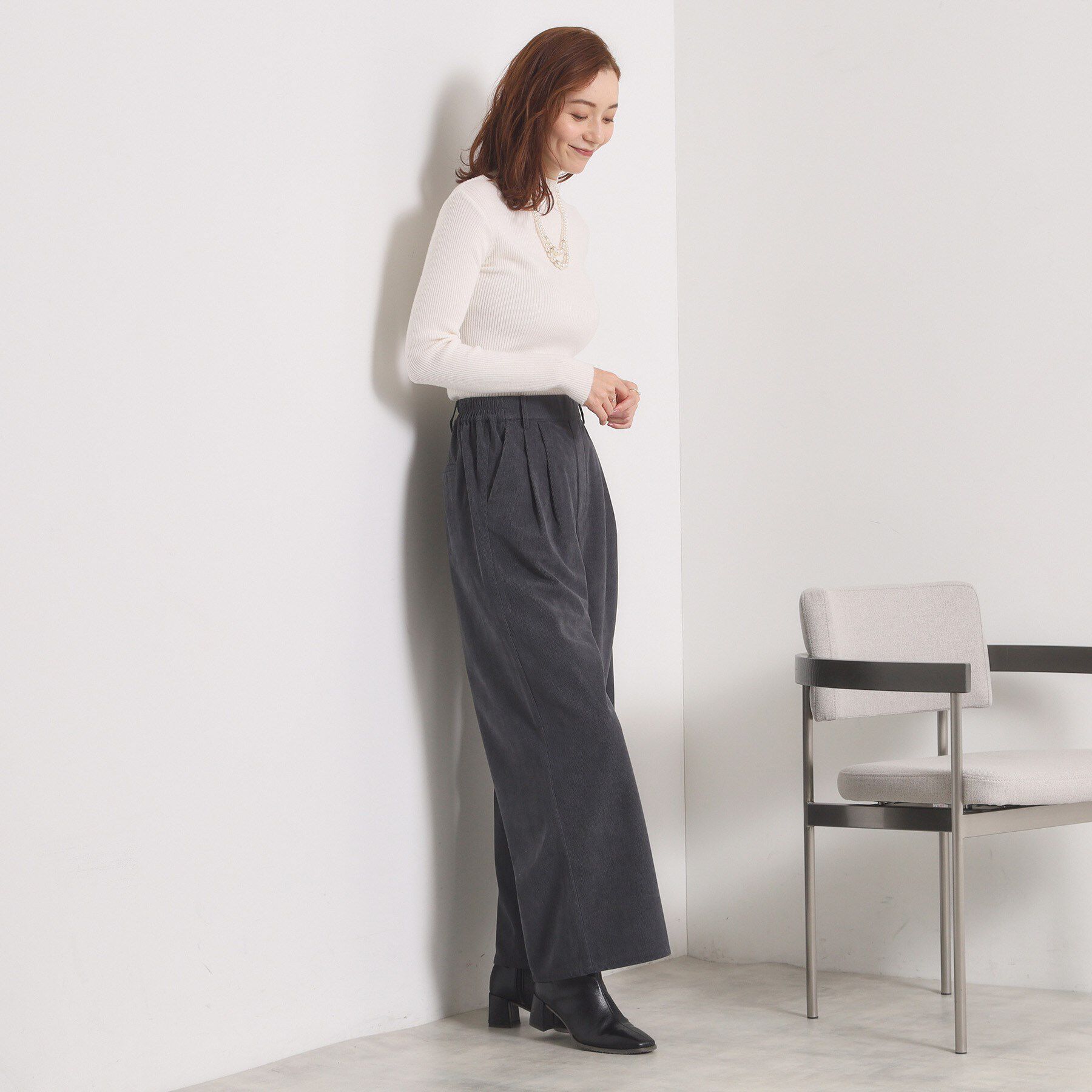 ITS&rsquo;DEMO「【洗濯機OK／ウエストゴム】コーデュロイワイドパンツ」|その他|