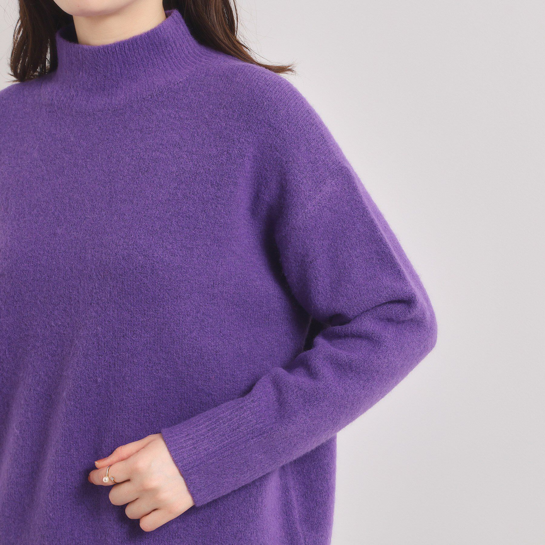 ITS&rsquo;DEMO「【洗濯機OK】ミックスヤーンハイネックニット」|ニット・セーター|