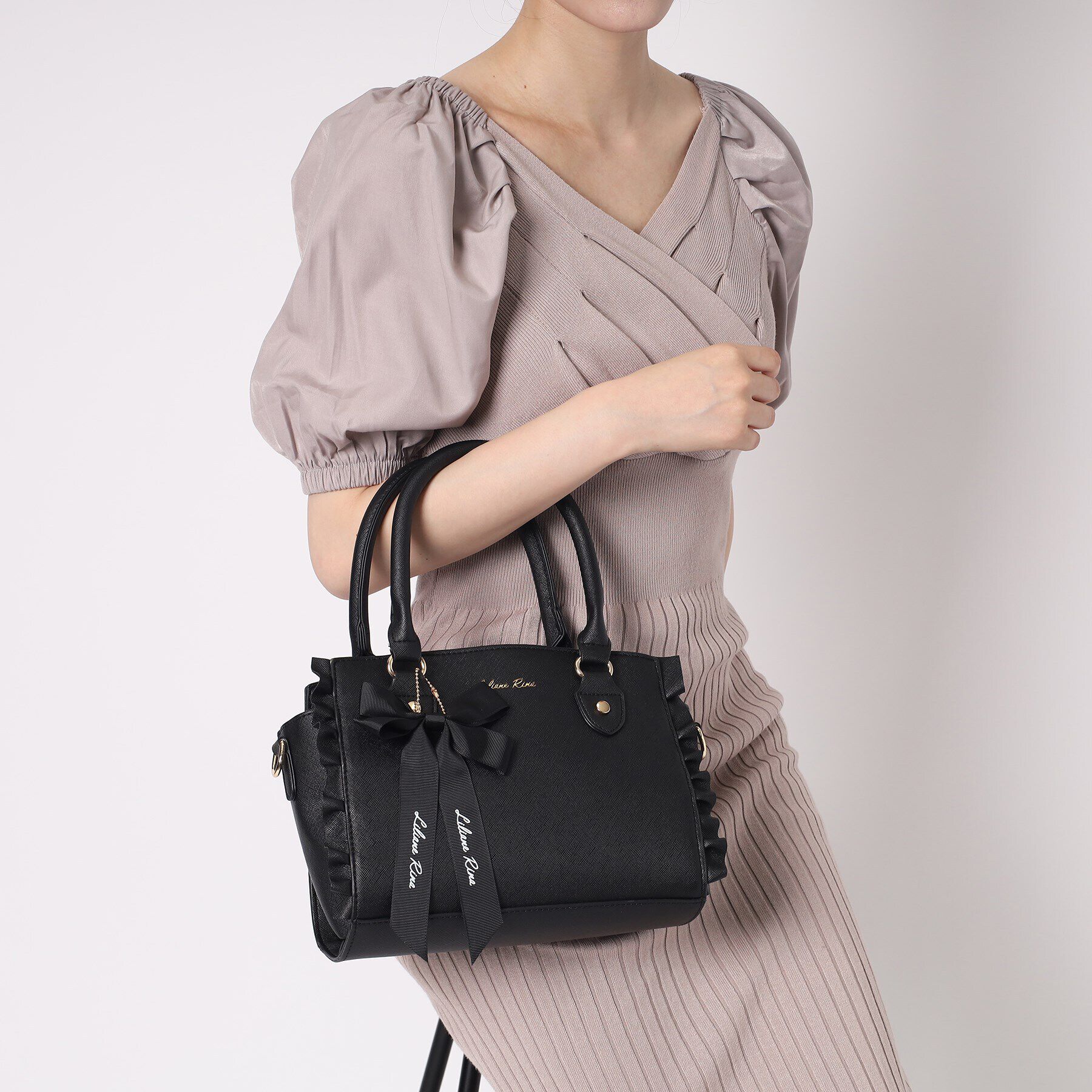 Ober Tashe「サイドフリル2WAYボストン」|ボストンバッグ|