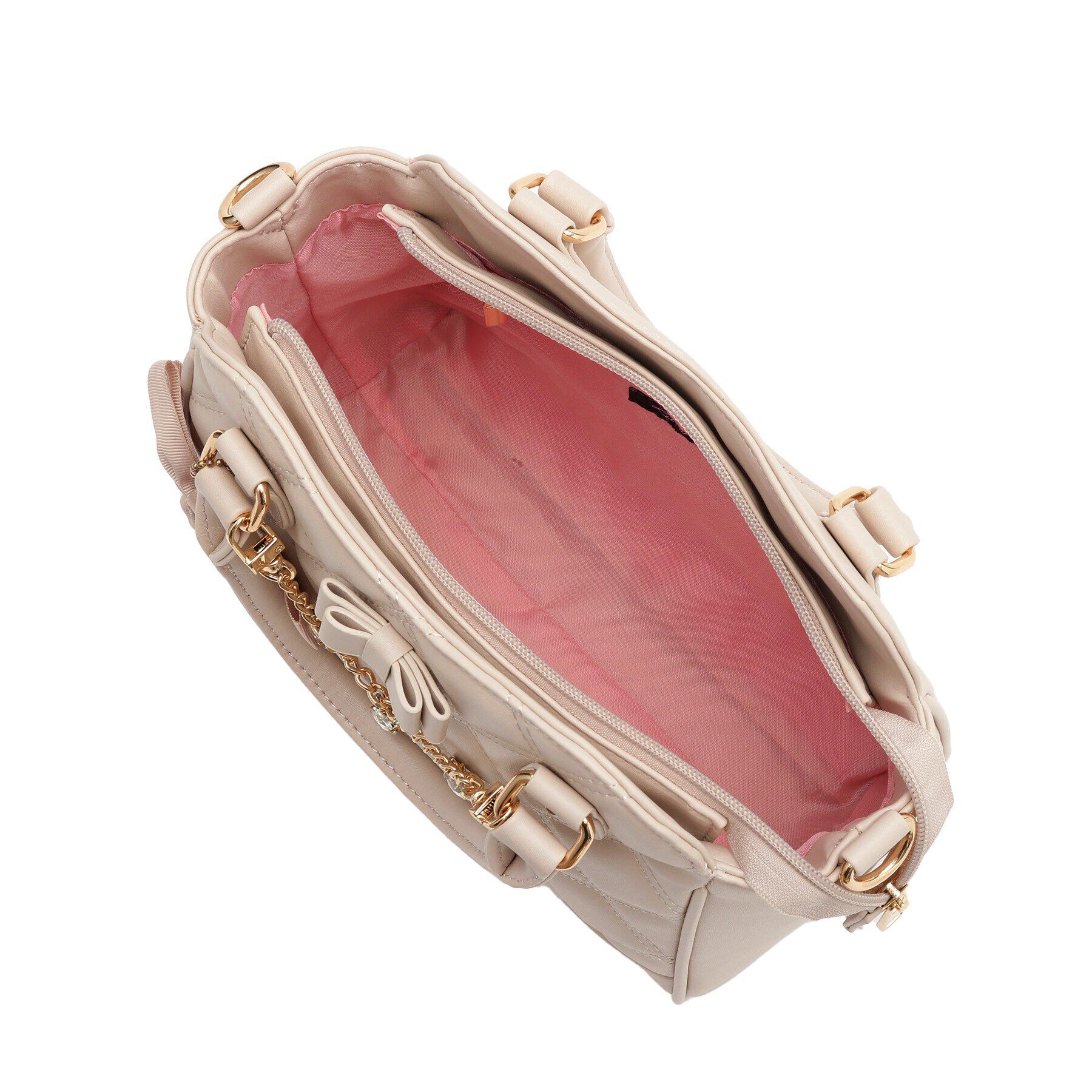 Ober Tashe「Wキルトチャーム付2WAYボストン」|ボストンバッグ|