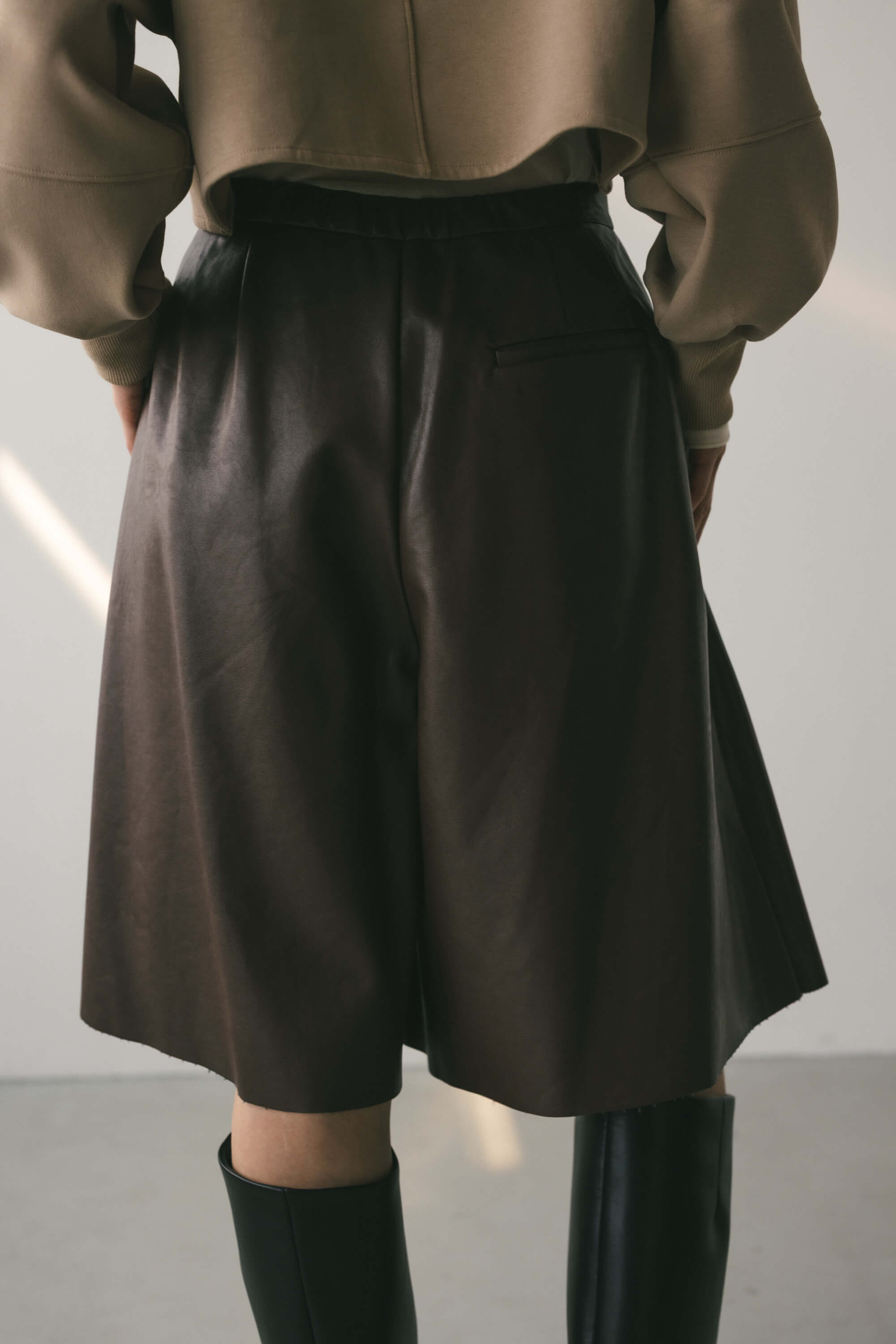 STYLEMIXER「フェイクレザーハーフパンツ」|その他|