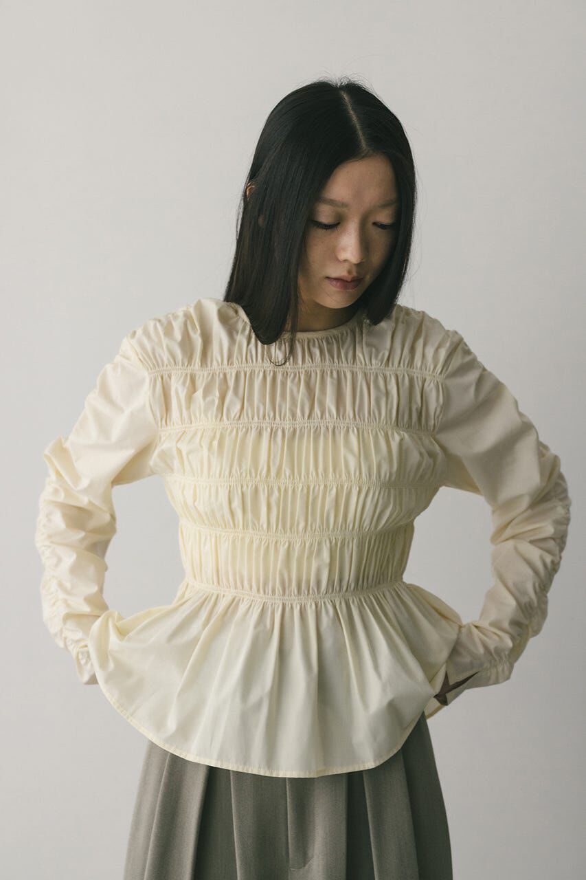 STYLEMIXER「シャーリングブラウス」|シャツ・ブラウス|WHT