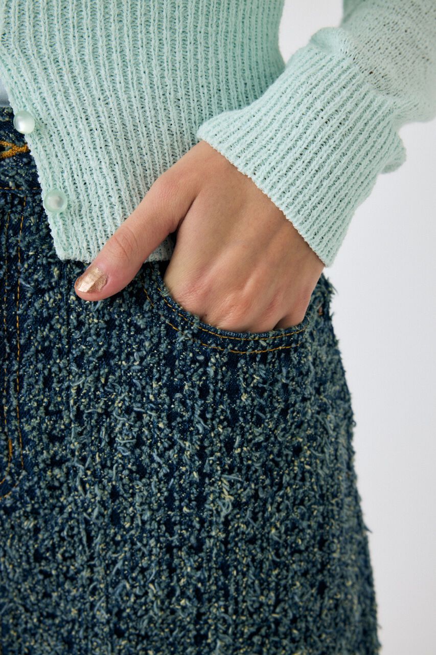 MOUSSY「FLUFFY デニムミニスカート」|スカート|