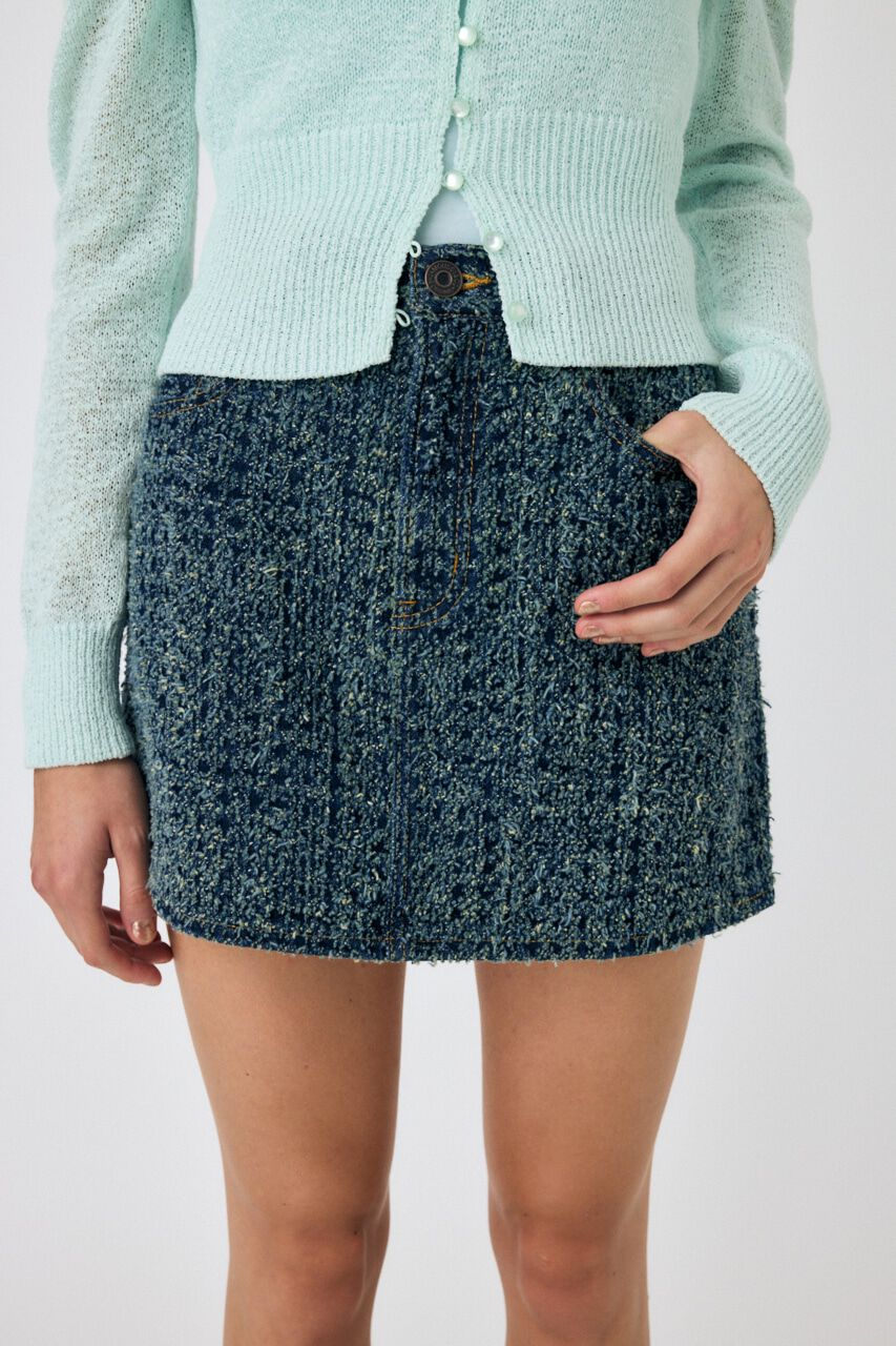 MOUSSY「FLUFFY デニムミニスカート」|スカート|