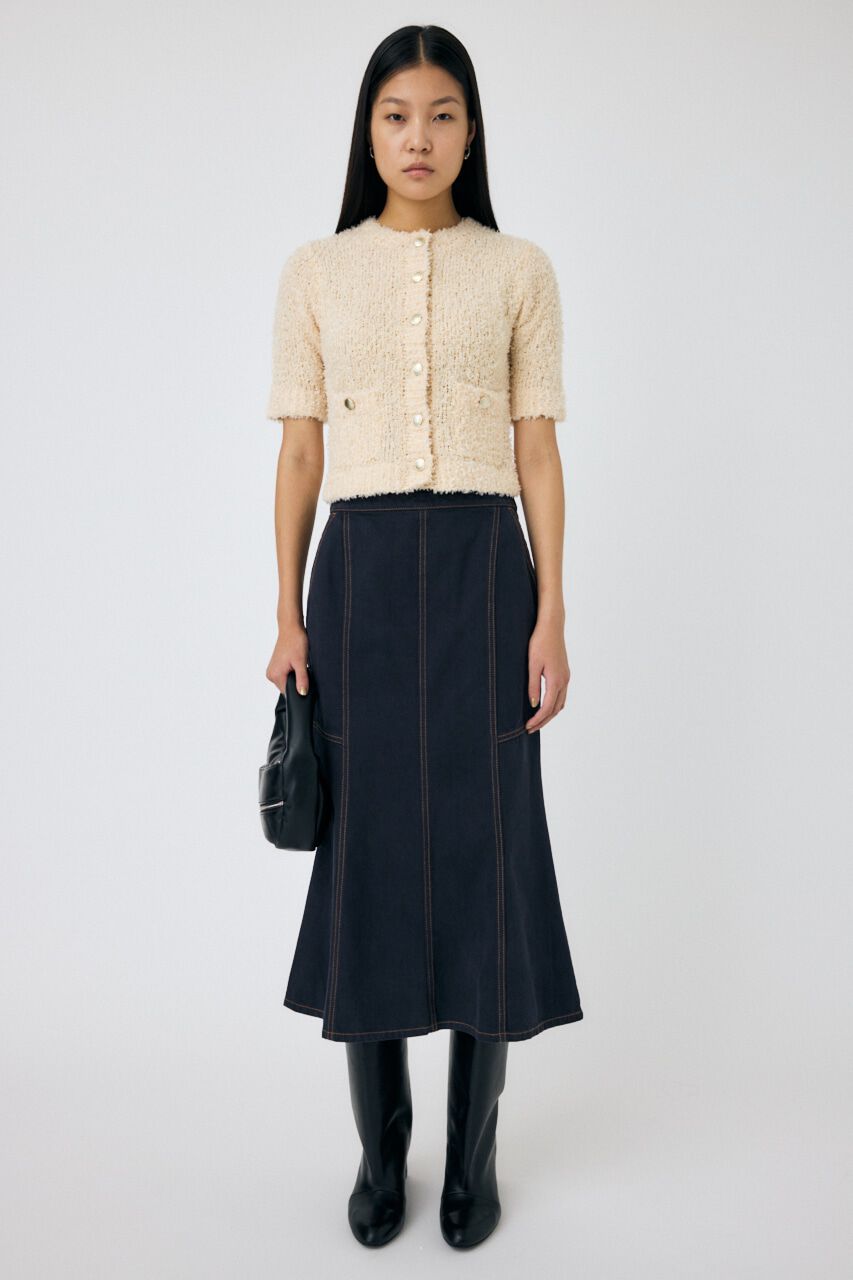 MOUSSY「TAPE YARN ニットカーディガン」|シャツ・ブラウス|