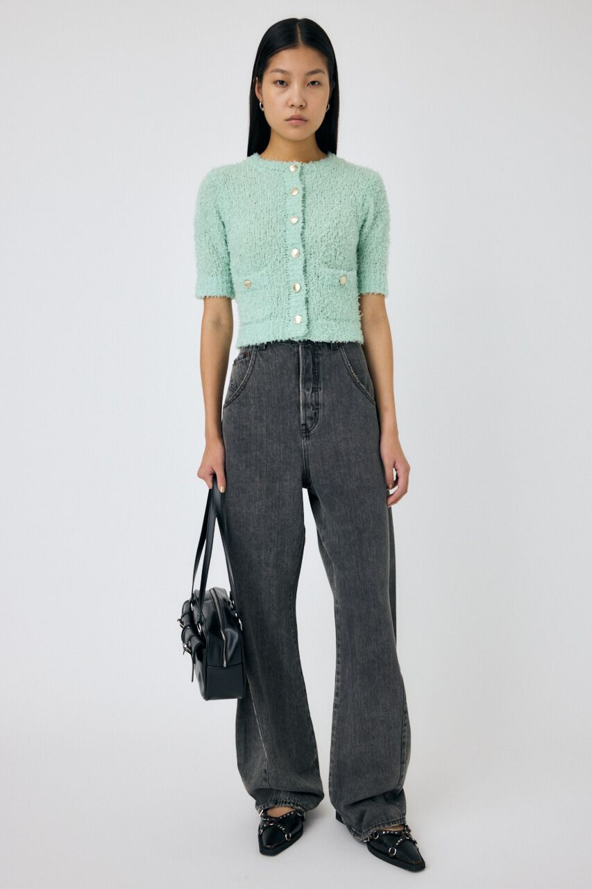 MOUSSY「TAPE YARN ニットカーディガン」|シャツ・ブラウス|