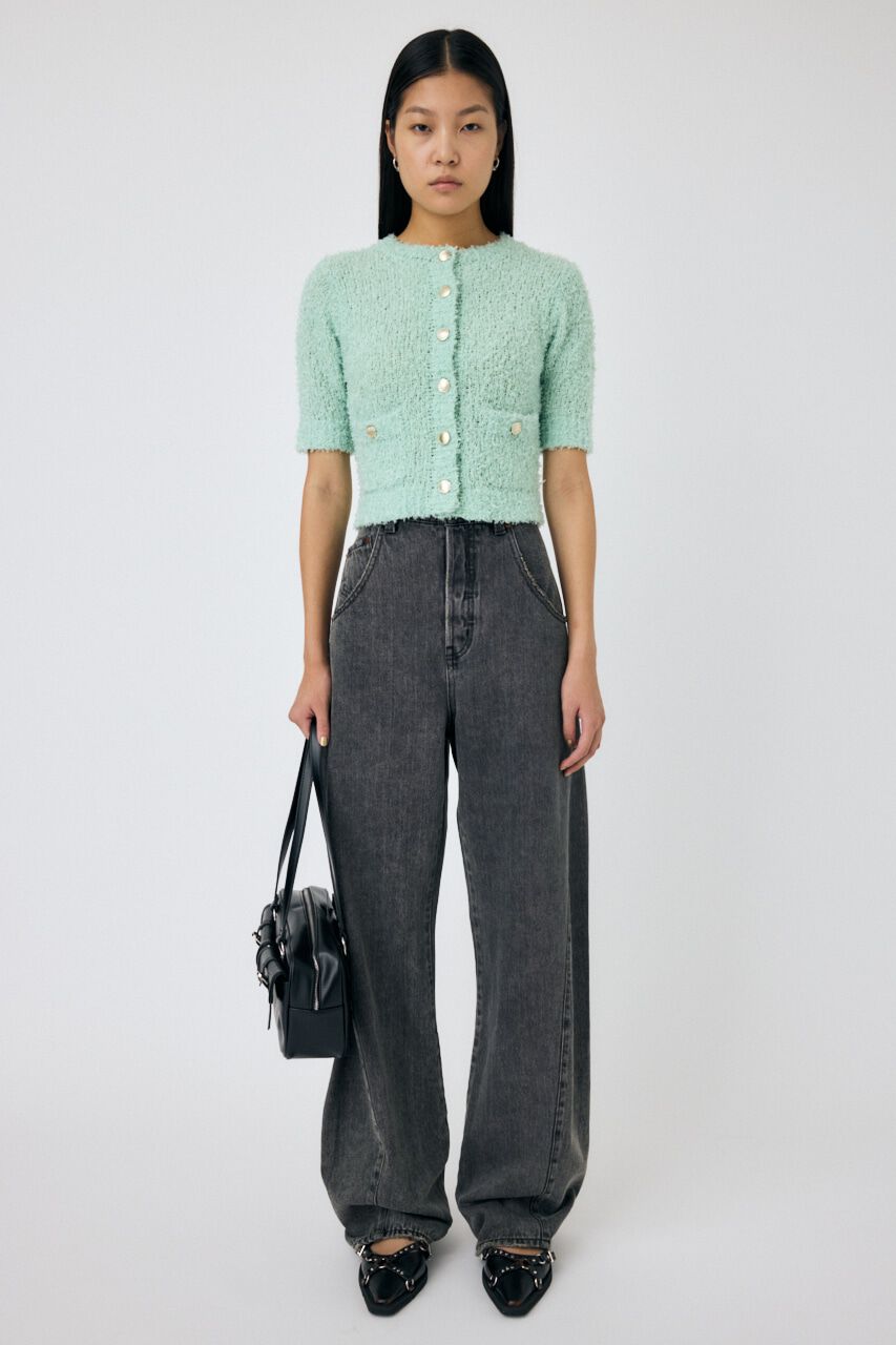 MOUSSY「TAPE YARN ニットカーディガン」|シャツ・ブラウス|