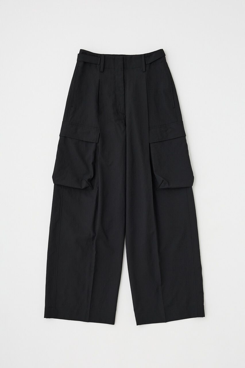 MOUSSY「シアーワイドパンツ　リサイクルポリエステル使用」|その他|BLK