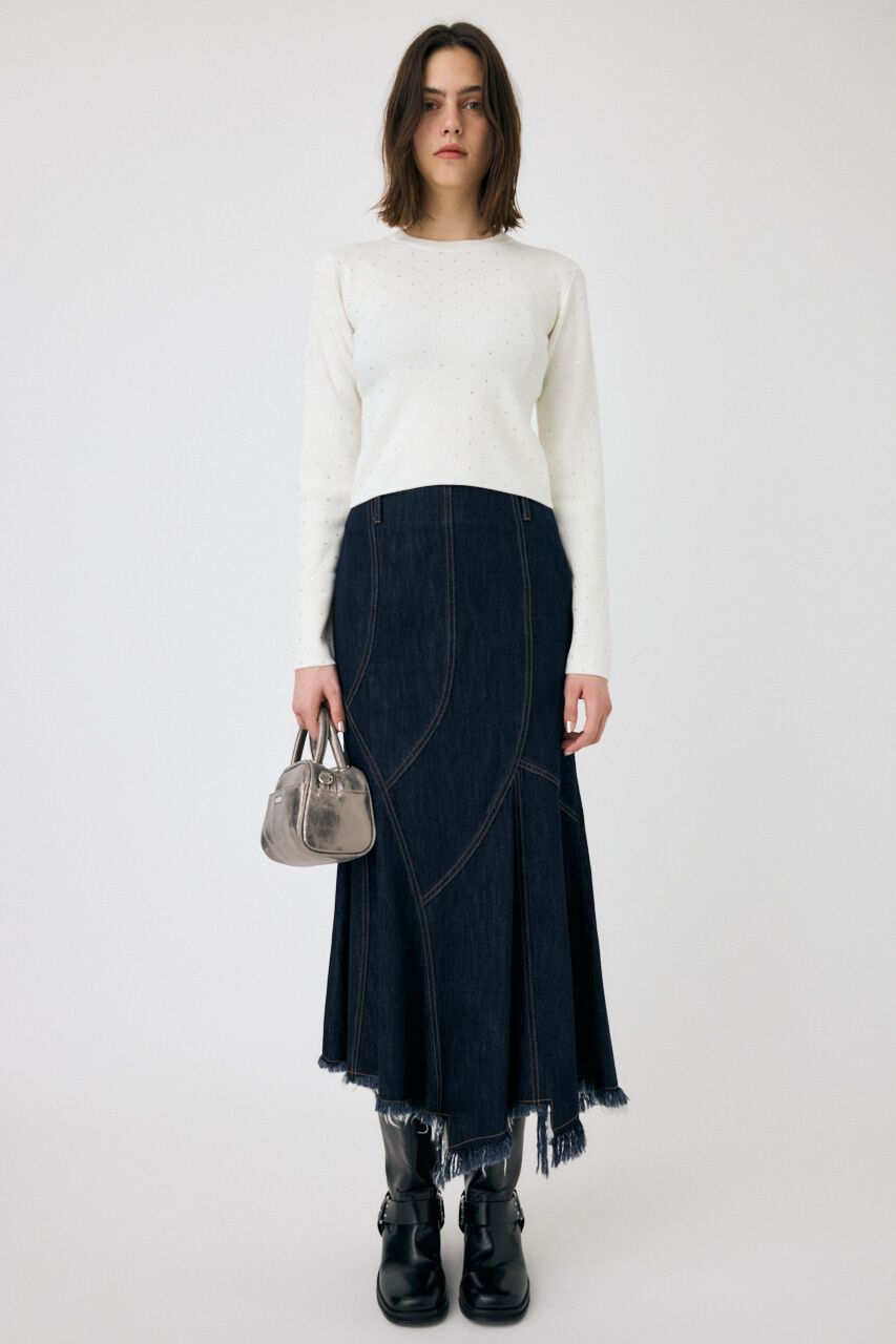 MOUSSY「PANEL MERMAID デニムスカート」|スカート|