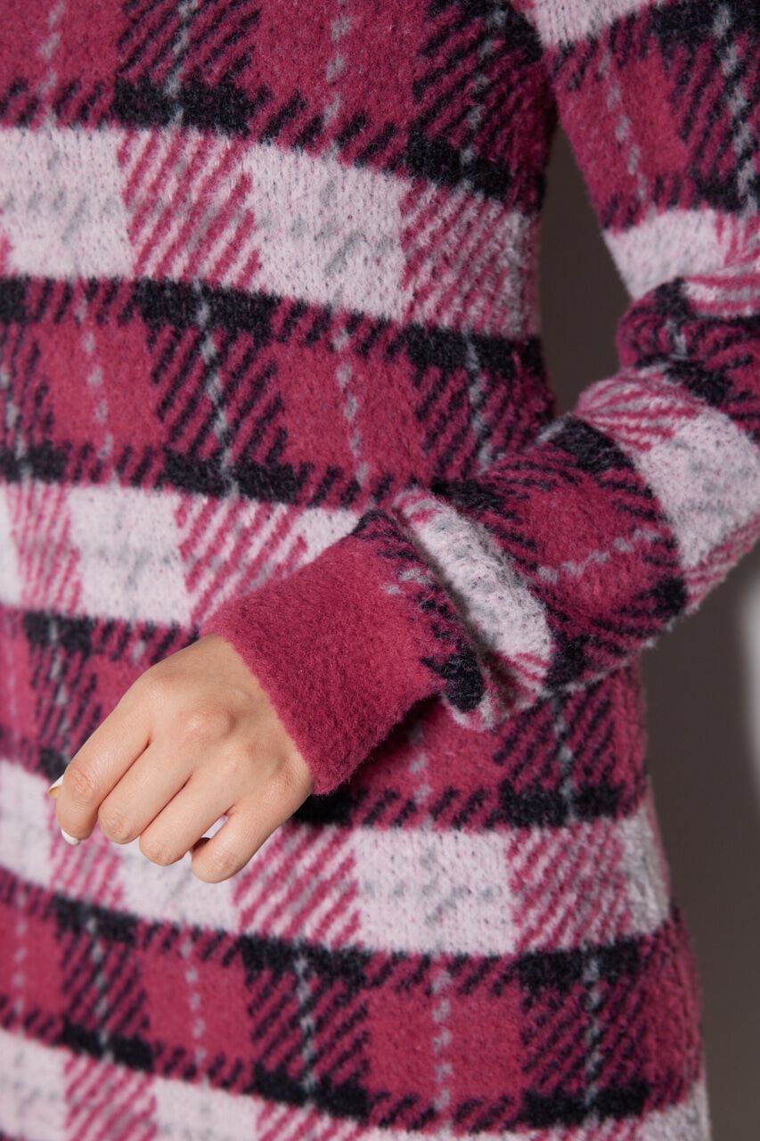 rienda「タータンチェックタイトニットワンピース」|ワンピース|