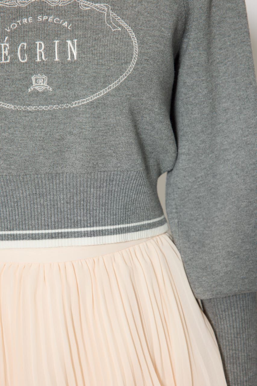 rienda「ロゴニットトップス」|ニット・セーター|