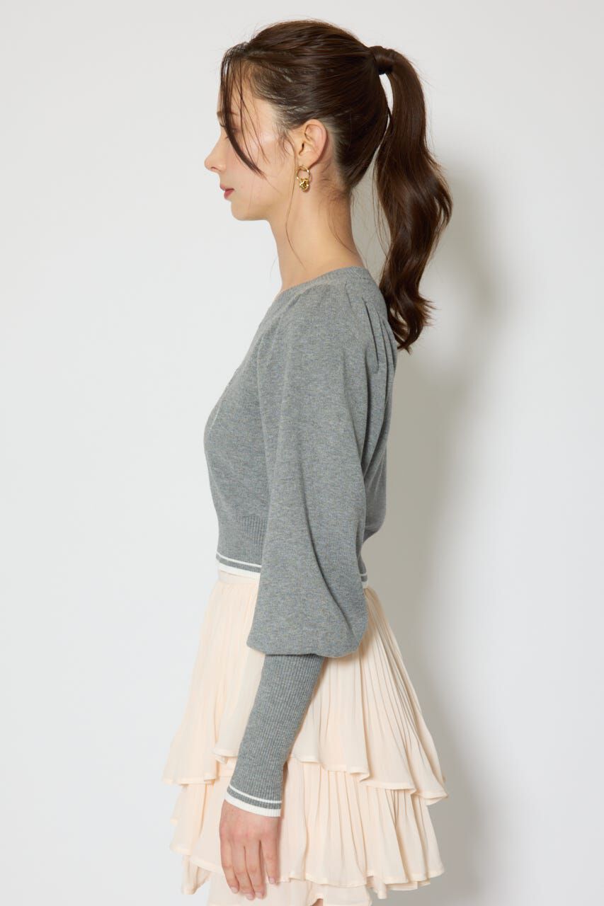 rienda「ロゴニットトップス」|ニット・セーター|