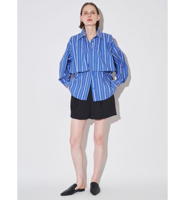 ELENDEEK「STRIPE LAYERED SHIRT」|シャツ・ブラウス|