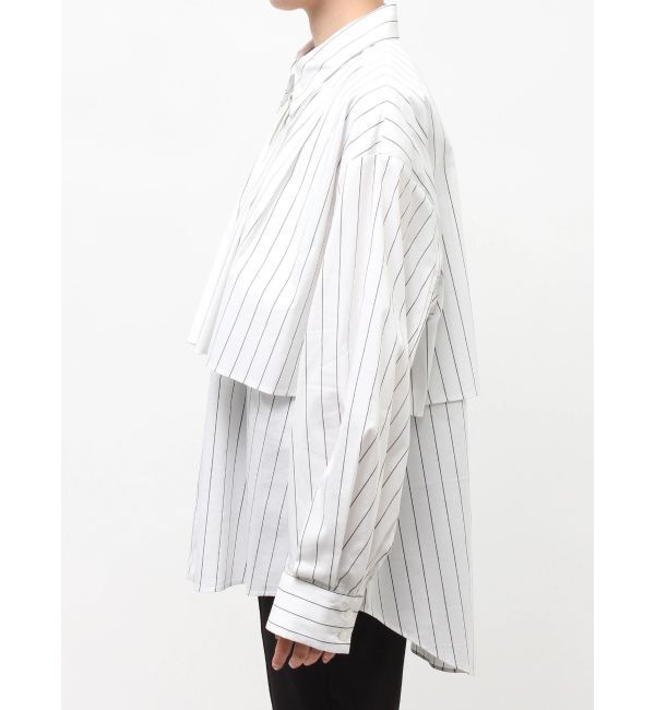 ELENDEEK「STRIPE LAYERED SHIRT」|シャツ・ブラウス|