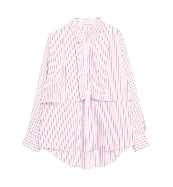 ELENDEEK「STRIPE LAYERED SHIRT」|シャツ・ブラウス|