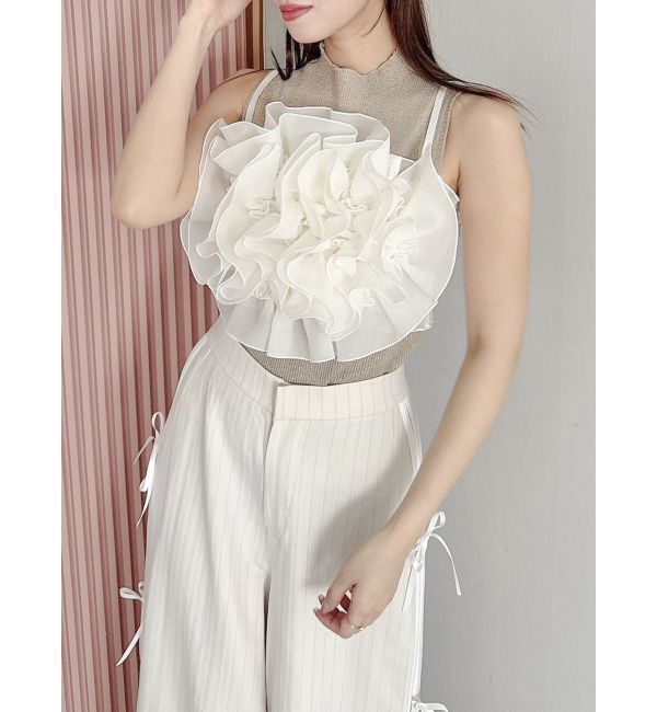 dazzlin「モチーフフラワービスチェ」|キャミソール|