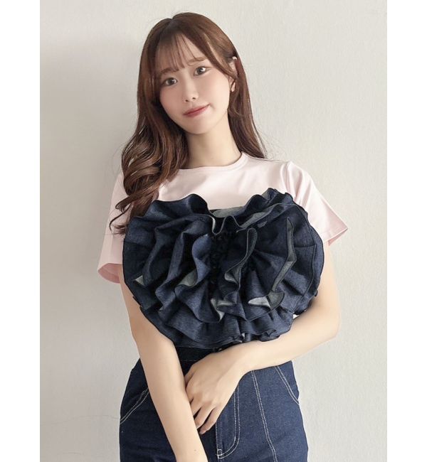 dazzlin「モチーフフラワービスチェ」|キャミソール|