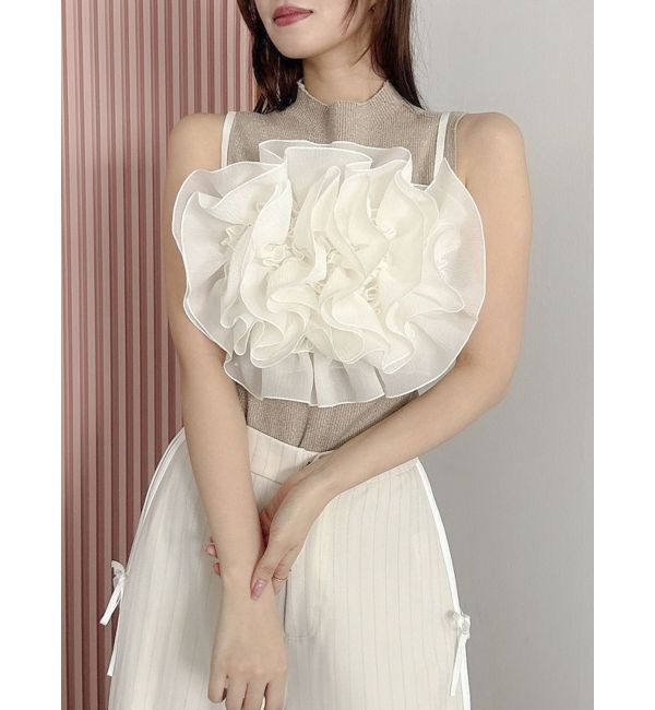 dazzlin「モチーフフラワービスチェ」|キャミソール|