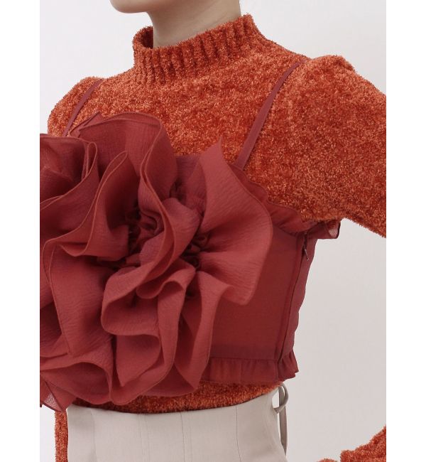 dazzlin「モチーフフラワービスチェ」|キャミソール|