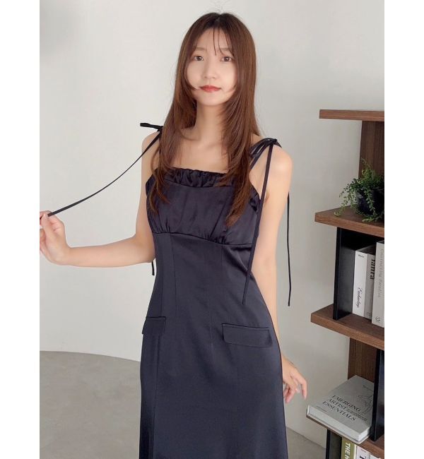 dazzlin「レイヤードライクリボンキャミワンピース」|ワンピース|