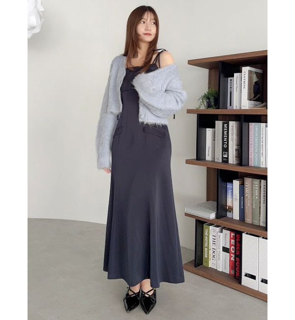 dazzlin「レイヤードライクリボンキャミワンピース」|ワンピース|